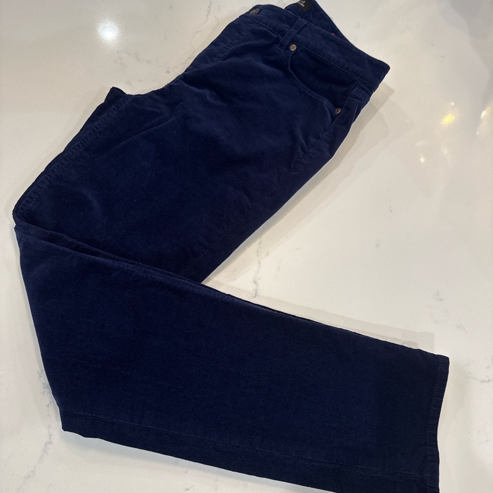 Talbots Size 6 Navy Straight Leg Cords